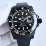 ROLEX Submariner Replacement Bezel Blaken 904L Steel 3135 Movement 40MM Black Watch